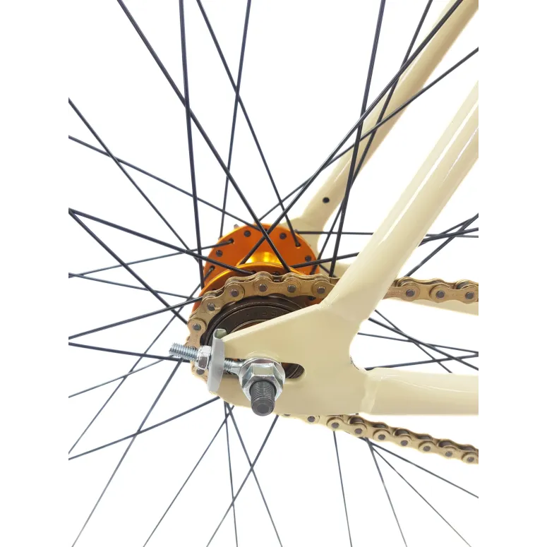 Rower Ostre Koło Męski 28 Stal U-Brake Wyścigowy Lekki Jednobiegowy Retro