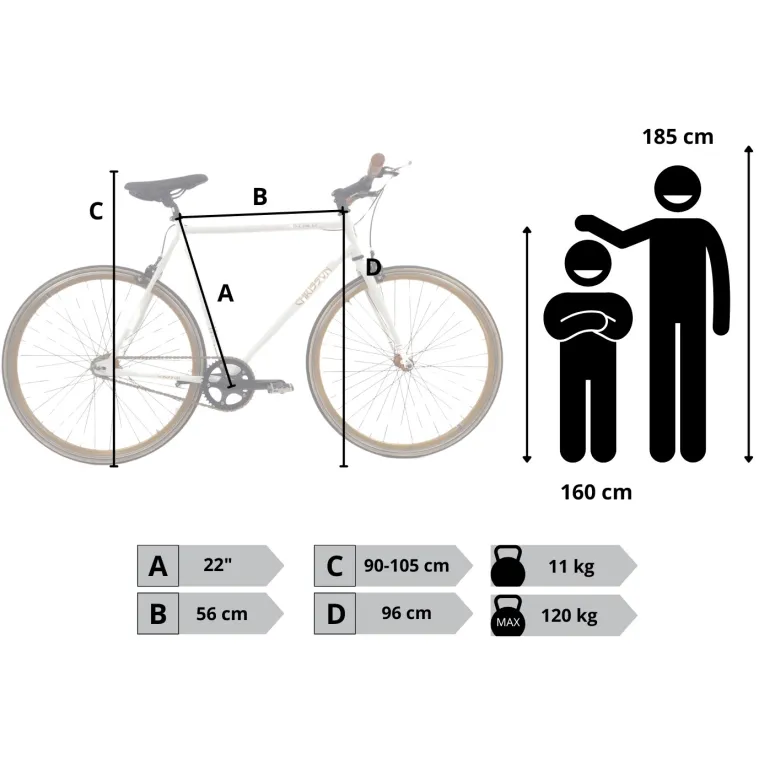 Rower Ostre Koło 28 Męski Stal U-Brake Wyścigowy Retro Lekki Jednobiegowy