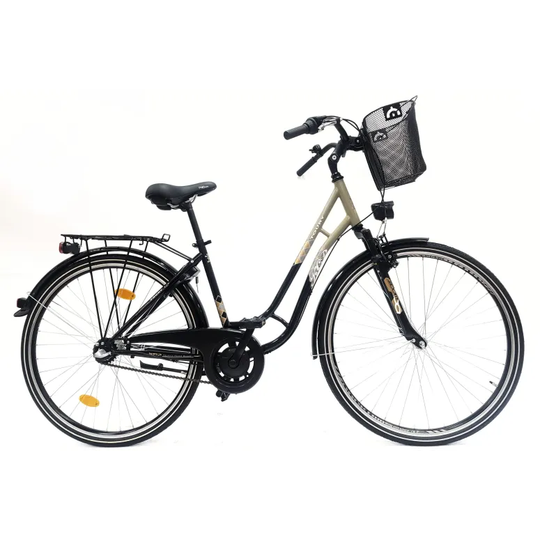 Rower Miejski 28 Damski Stalowy Nexus 3 Bagażnik Światła Dzwonek Blokada