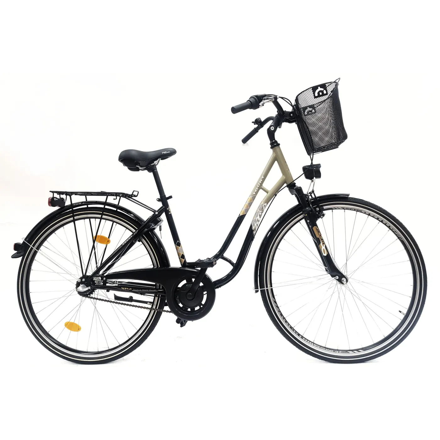 Rower Miejski 28 Damski Stalowy Nexus 3 Bagażnik Światła Dzwonek Blokada