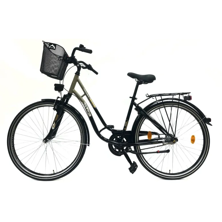 Rower Miejski 28 Damski Stalowy Nexus 3 Bagażnik Światła Dzwonek Blokada