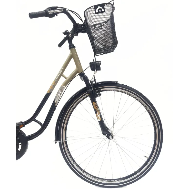 Rower Miejski 28 Damski Stalowy Nexus 3 Bagażnik Światła Dzwonek Blokada