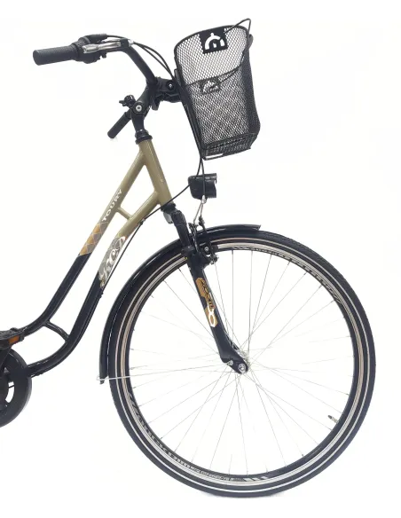 Rower Miejski 28 Damski Stalowy Nexus 3 Bagażnik Światła Dzwonek Blokada