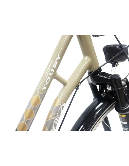 Rower Miejski 28 Damski Stalowy Nexus 3 Bagażnik Światła Dzwonek Blokada