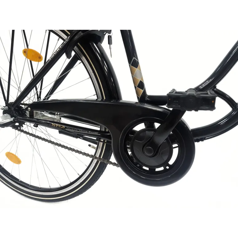 Rower Miejski 28 Damski Stalowy Nexus 3 Bagażnik Światła Dzwonek Blokada