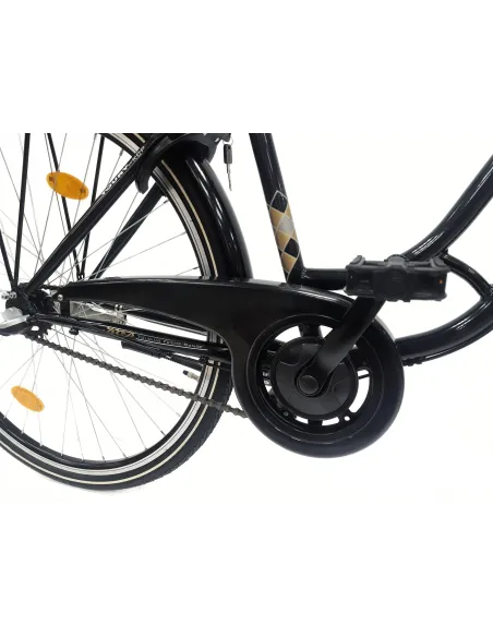 Rower Miejski 28 Damski Stalowy Nexus 3 Bagażnik Światła Dzwonek Blokada