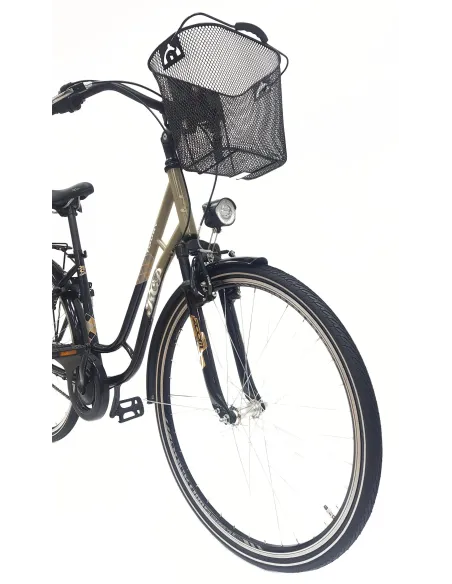 Rower Miejski 28 Damski Stalowy Nexus 3 Bagażnik Światła Dzwonek Blokada