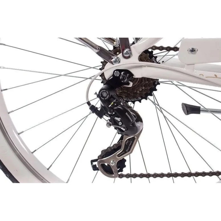 Rower Miejski 26 Damski Beach Cruiser Alu Revoshift Retro Osłona Dzwonek