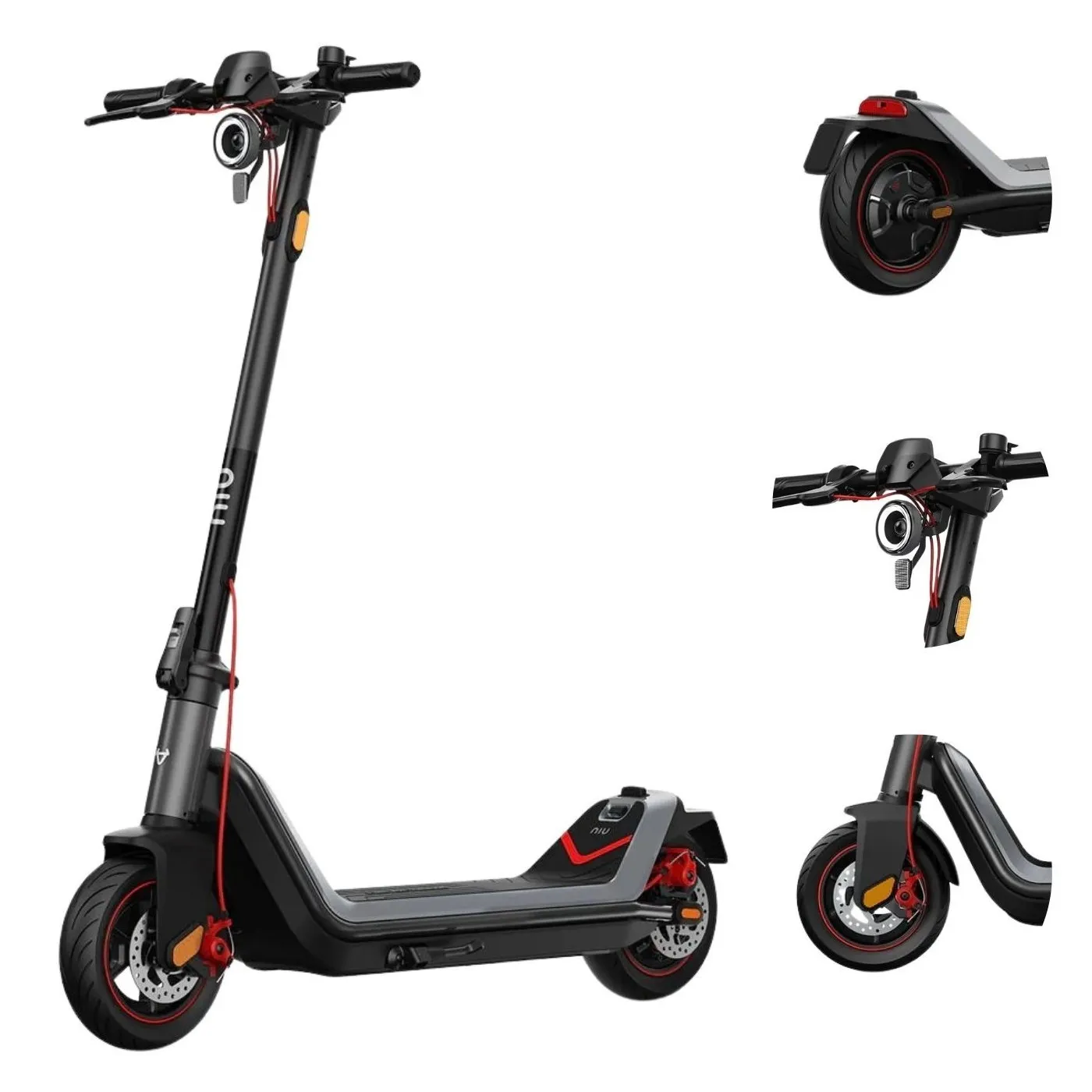 Hulajnoga Elektryczna NIU KQi3 Max Alu Tarcze Światła 450 W 65 km 20 km/h