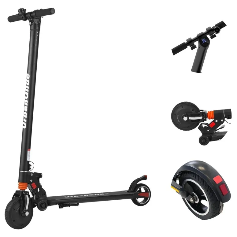 Hulajnoga Elektryczna Urban Glide Ride 62S Amortyzacja 20 km/h 250 W Czarna