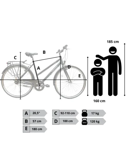 Rower Damski Miejski Koła 28 SHIMANO Nexus Lekki Błotniki Światła Stopka