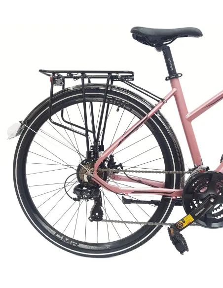 Rower Trekkingowy 28 Aluminium Damski Cyngle Tarcze Dzwonek Światła Stopka