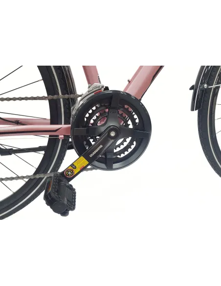 Rower Trekkingowy 28 Aluminium Damski Cyngle Tarcze Dzwonek Światła Stopka