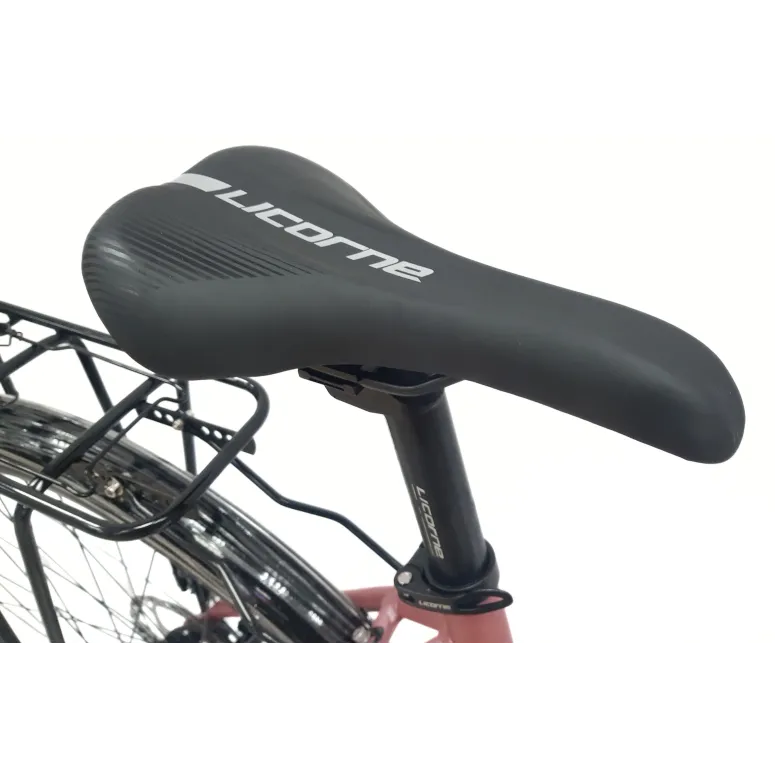 Rower Trekkingowy 28 Aluminium Damski Cyngle Tarcze Dzwonek Światła Stopka