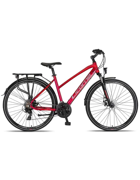 Rower Trekkingowy Damski 28 Tarcze Cyngle Stopka Bagażnik Błotniki Dzwonek