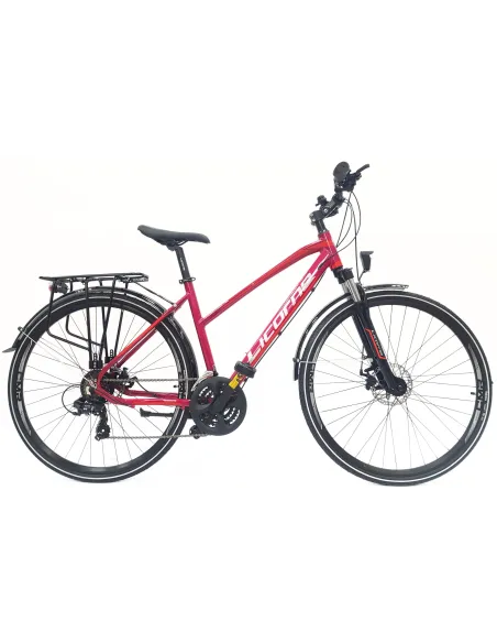 Rower Trekkingowy Damski 28 Tarcze Cyngle Stopka Bagażnik Błotniki Dzwonek