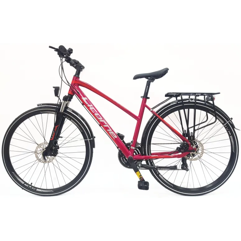 Rower Trekkingowy Damski 28 Tarcze Cyngle Stopka Bagażnik Błotniki Dzwonek