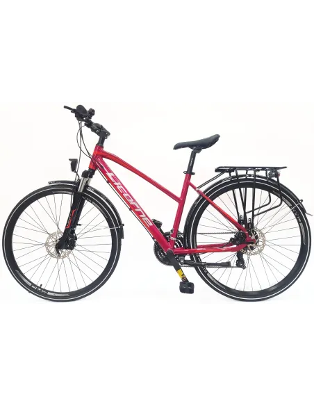 Rower Trekkingowy Damski 28 Tarcze Cyngle Stopka Bagażnik Błotniki Dzwonek