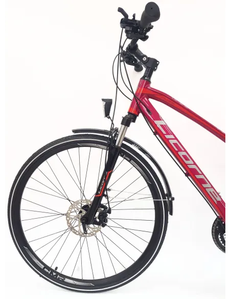 Rower Trekkingowy Damski 28 Tarcze Cyngle Stopka Bagażnik Błotniki Dzwonek