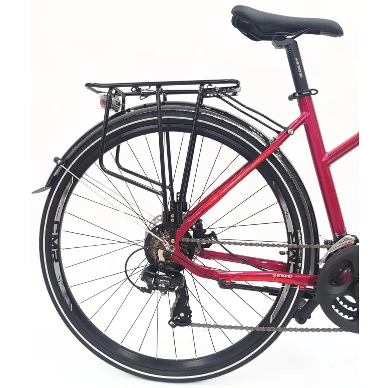 Rower Trekkingowy Damski 28 Tarcze Cyngle Stopka Bagażnik Błotniki Dzwonek