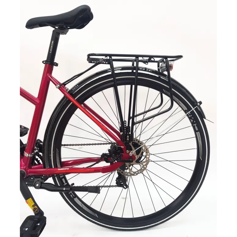 Rower Trekkingowy Damski 28 Tarcze Cyngle Stopka Bagażnik Błotniki Dzwonek