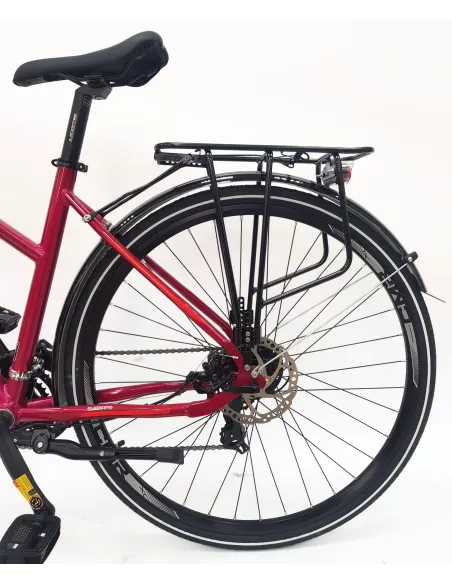 Rower Trekkingowy Damski 28 Tarcze Cyngle Stopka Bagażnik Błotniki Dzwonek