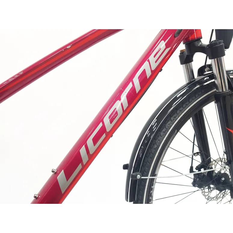 Rower Trekkingowy Damski 28 Tarcze Cyngle Stopka Bagażnik Błotniki Dzwonek