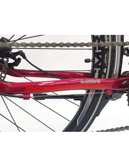 Rower Trekkingowy Damski 28 Tarcze Cyngle Stopka Bagażnik Błotniki Dzwonek