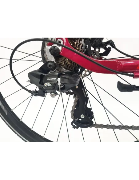 Rower Trekkingowy Damski 28 Tarcze Cyngle Stopka Bagażnik Błotniki Dzwonek