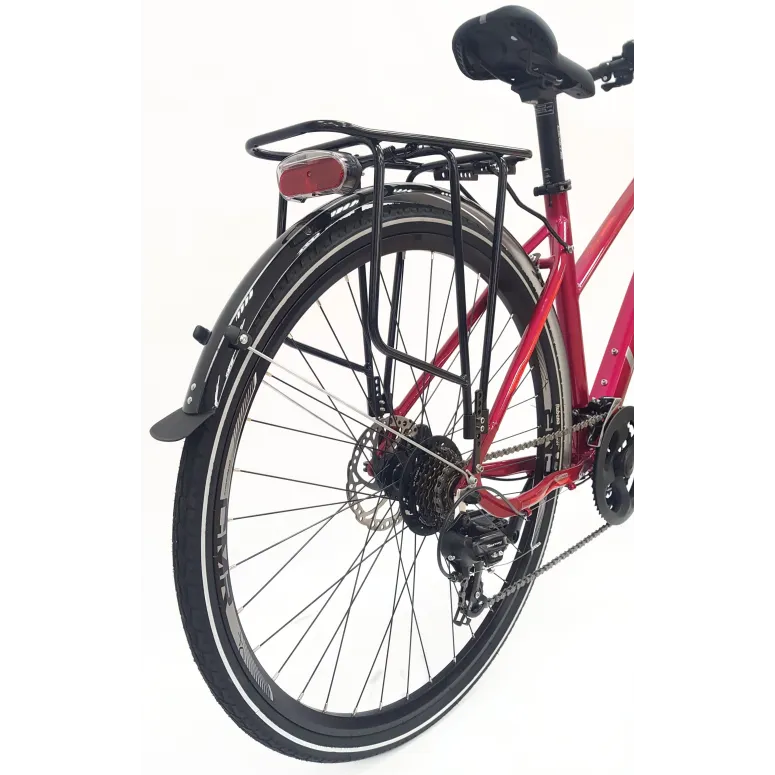 Rower Trekkingowy Damski 28 Tarcze Cyngle Stopka Bagażnik Błotniki Dzwonek