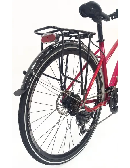 Rower Trekkingowy Damski 28 Tarcze Cyngle Stopka Bagażnik Błotniki Dzwonek