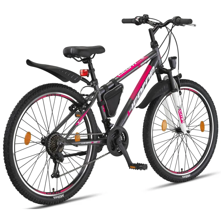 Rower Górski 26 Młodzieżowy Dziewczęcy Damski MTB Sakwa Światła Błotniki