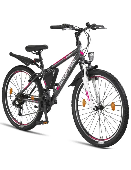 Rower Górski 26 Młodzieżowy Dziewczęcy Damski MTB Sakwa Światła Błotniki
