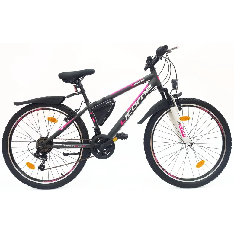 Rower Górski 26 Młodzieżowy Dziewczęcy Damski MTB Sakwa Światła Błotniki