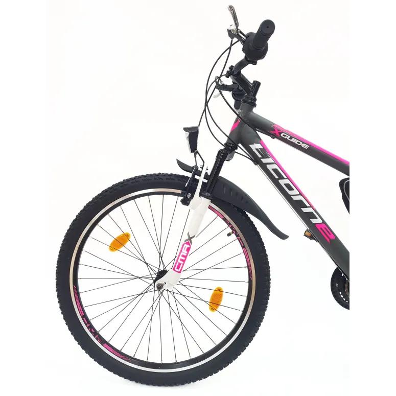 Rower Górski 26 Młodzieżowy Dziewczęcy Damski MTB Sakwa Światła Błotniki