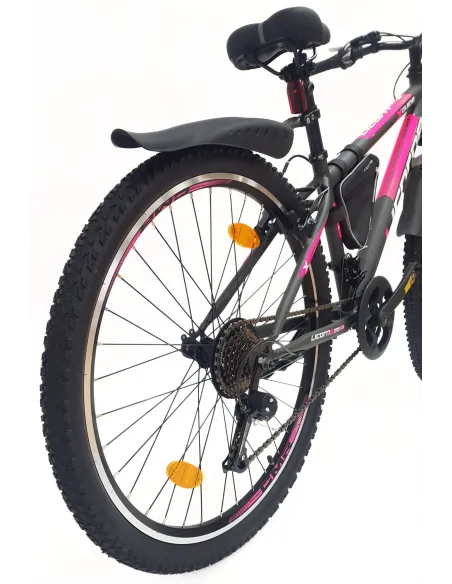 Rower Górski 26 Młodzieżowy Dziewczęcy Damski MTB Sakwa Światła Błotniki