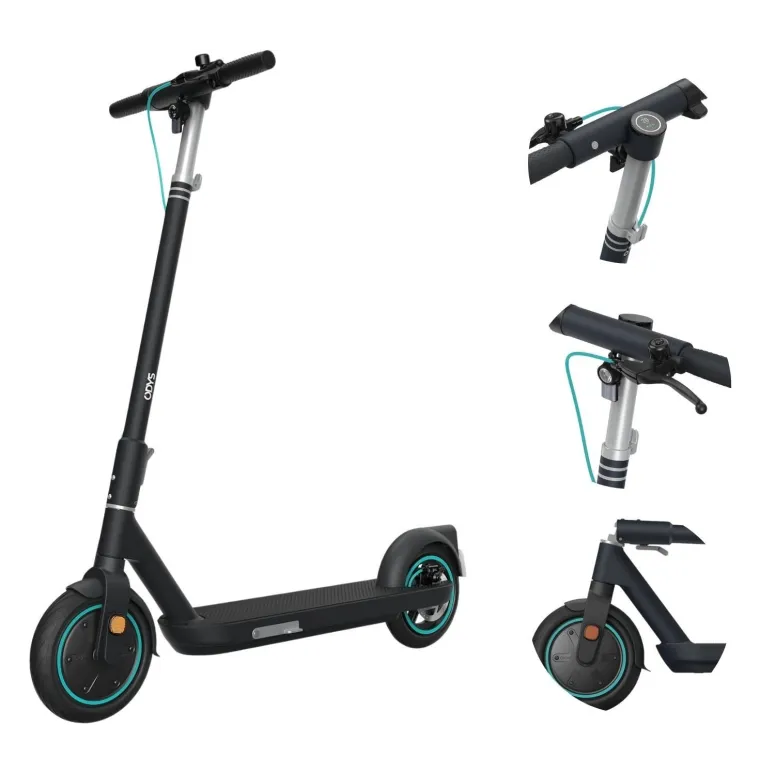 Hulajnoga Elektryczna Odys Pax Czarna 3 Tryby 7,8 Ah 30 km 20 km/h 300 W