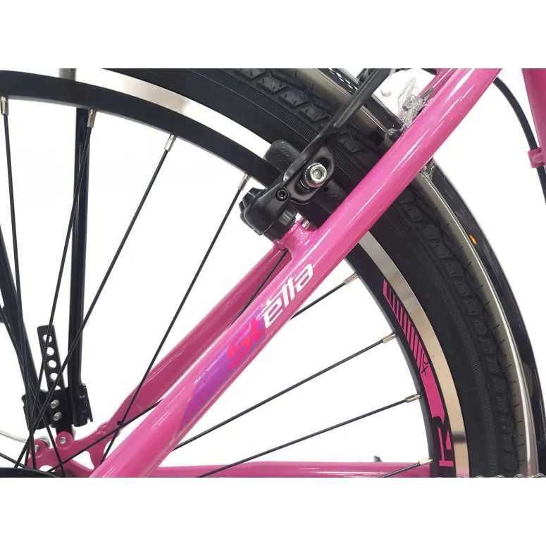 Rower Miejski 26 Damski Stalowy Revo Dzwonek Bagażnik Oświetlenie Odblaski