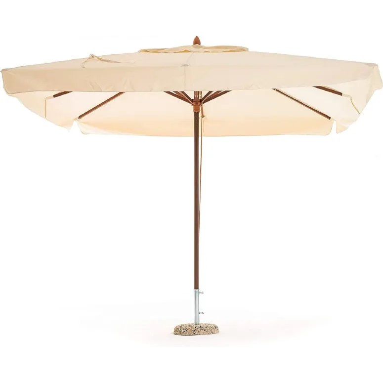 Parasol Ogrodowy Megashopitalia Duży Składany Przeciwsłoneczny Drewniany