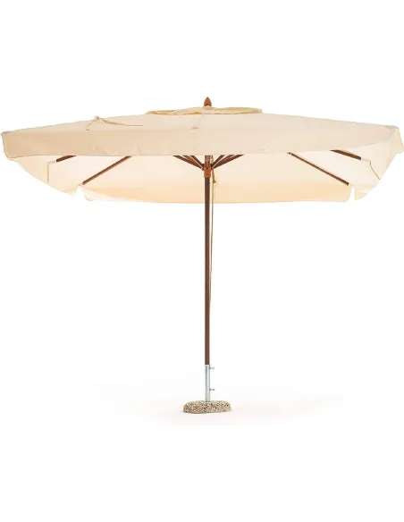 Parasol Ogrodowy Megashopitalia Duży Składany Przeciwsłoneczny Drewniany