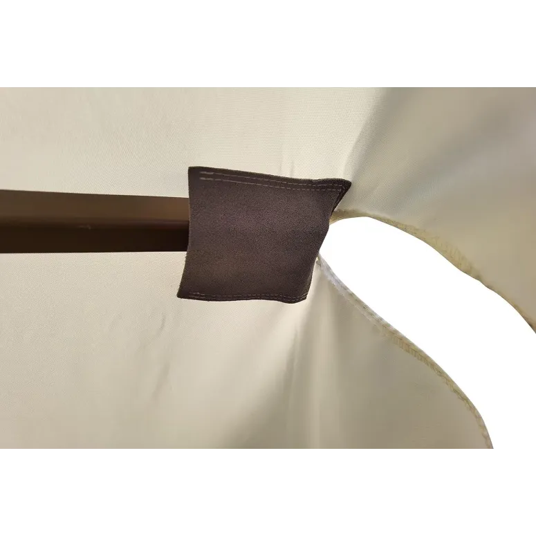 Parasol Ogrodowy Megashopitalia Duży Składany Przeciwsłoneczny Drewniany