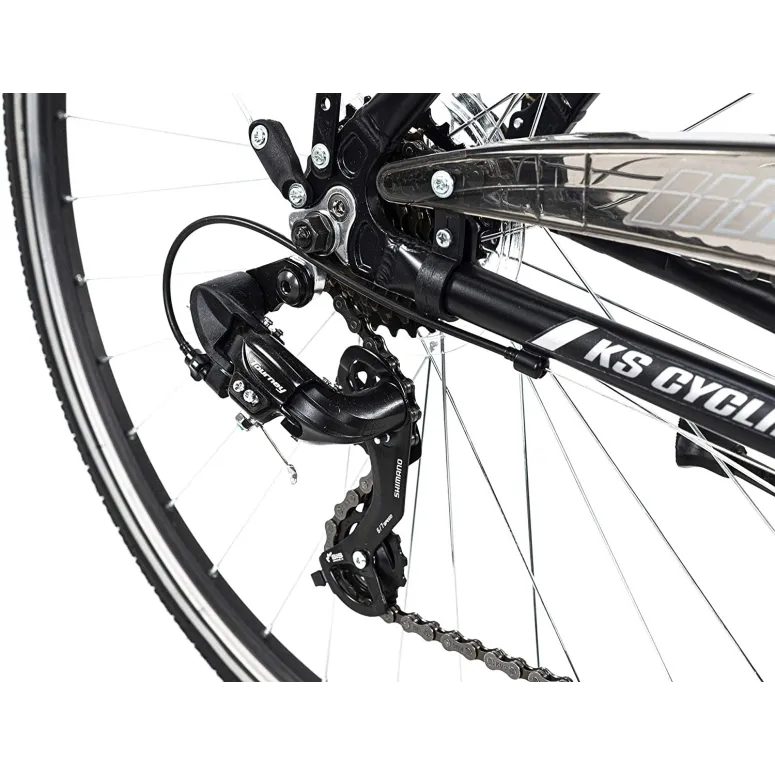 Męski Rower Trekkingowy 28 Turystyczny ALU Bagażnik Shimano V-brake