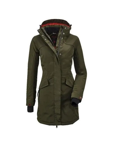 Parka Damska Killtec Grindavik Z Kapturem Wodoodporna Ciemnozielona r. 44