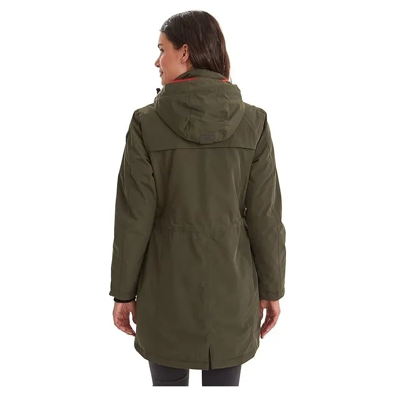 Parka Damska Killtec Grindavik Z Kapturem Wodoodporna Ciemnozielona r. 44