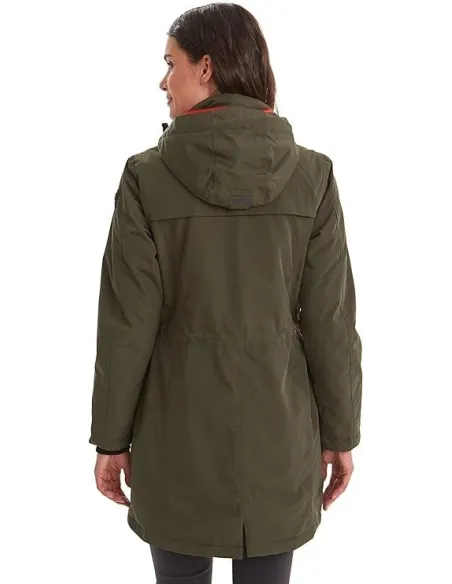 Parka Damska Killtec Grindavik Z Kapturem Wodoodporna Ciemnozielona r. 44