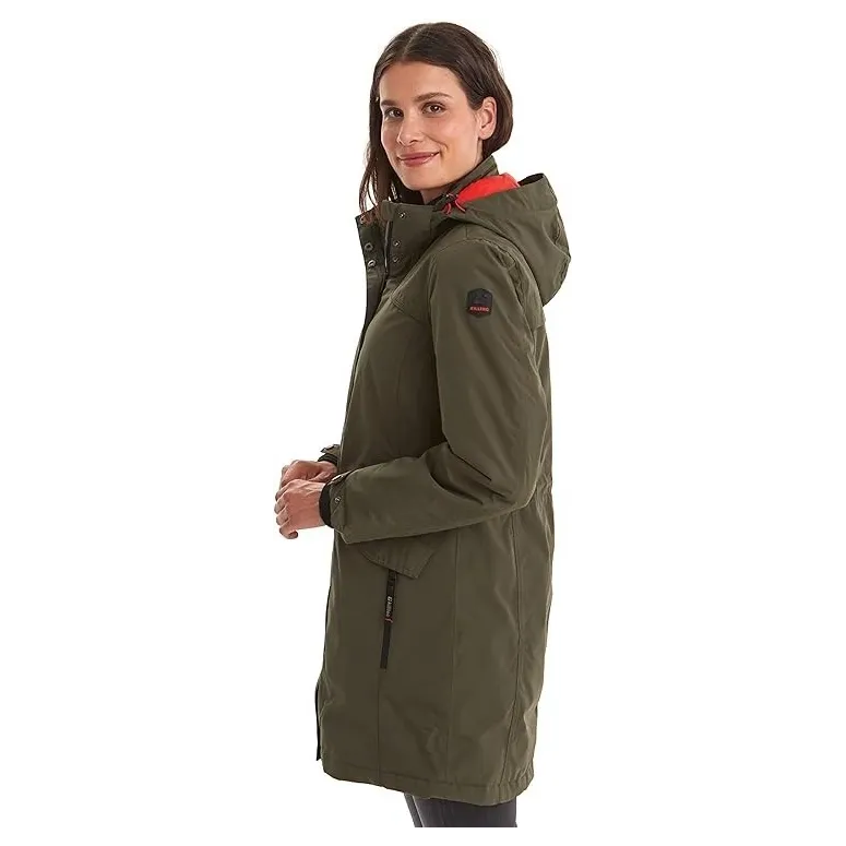 Parka Damska Killtec Grindavik Z Kapturem Wodoodporna Ciemnozielona r. 44