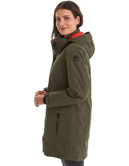 Parka Damska Killtec Grindavik Z Kapturem Wodoodporna Ciemnozielona r. 44