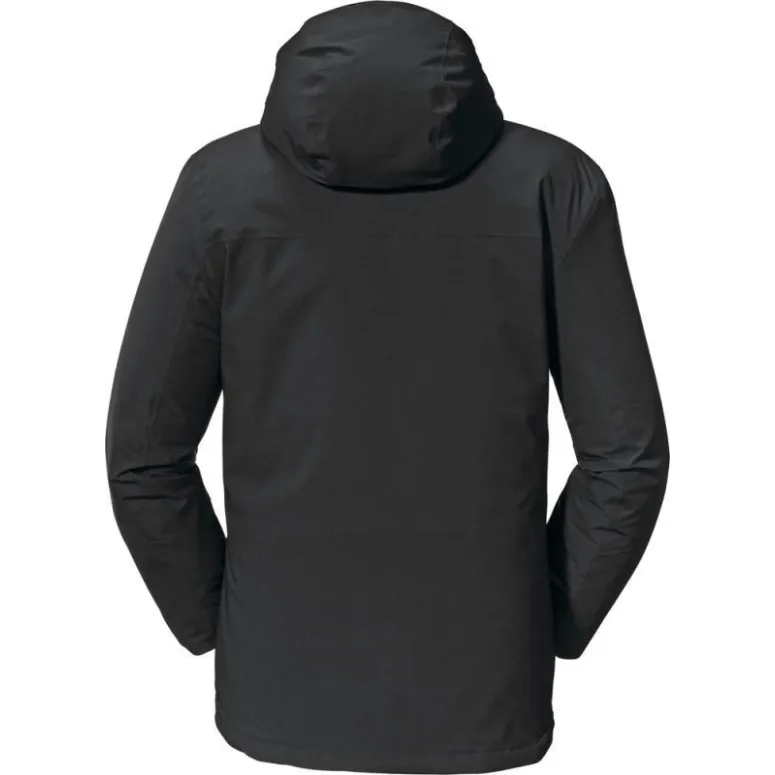 Kurtka Męska Zimowa Schöffel Bastianisee z Kapturem Czarna Ciepła r. L/50