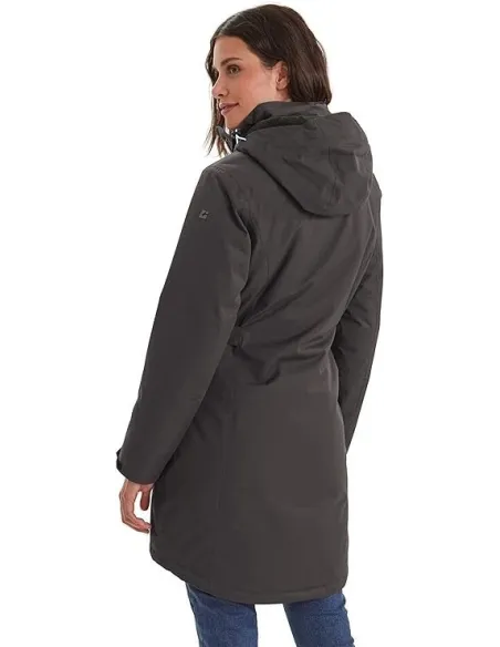 Parka Zimowa Killtec Alisi Damy Z Kapturem Wodoszczelna Ciemnoszara r. 42