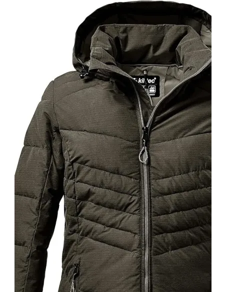 Parka Damska Killtec Kow 150 Pikowana Wodoodporna Z Kapturem Zielona r. 40